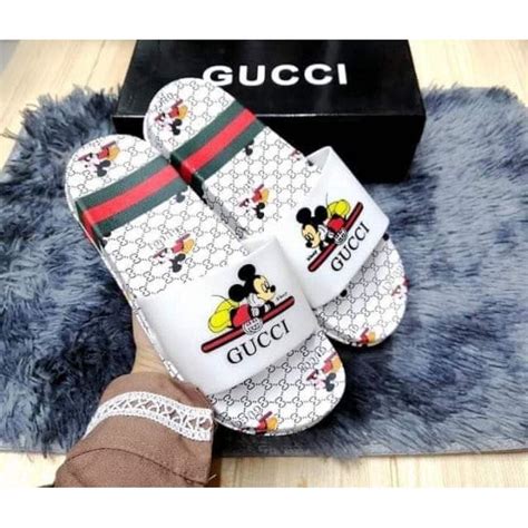 gucci mickey mouse flip flops|gucci flip flops for cheap.